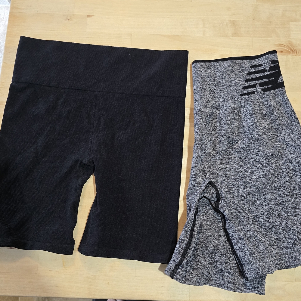 New Balance Black and Gray Athletic Shorts